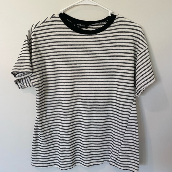 BASIC STRIPED ROOLEE TEE SIZE M - Picture 4 of 7